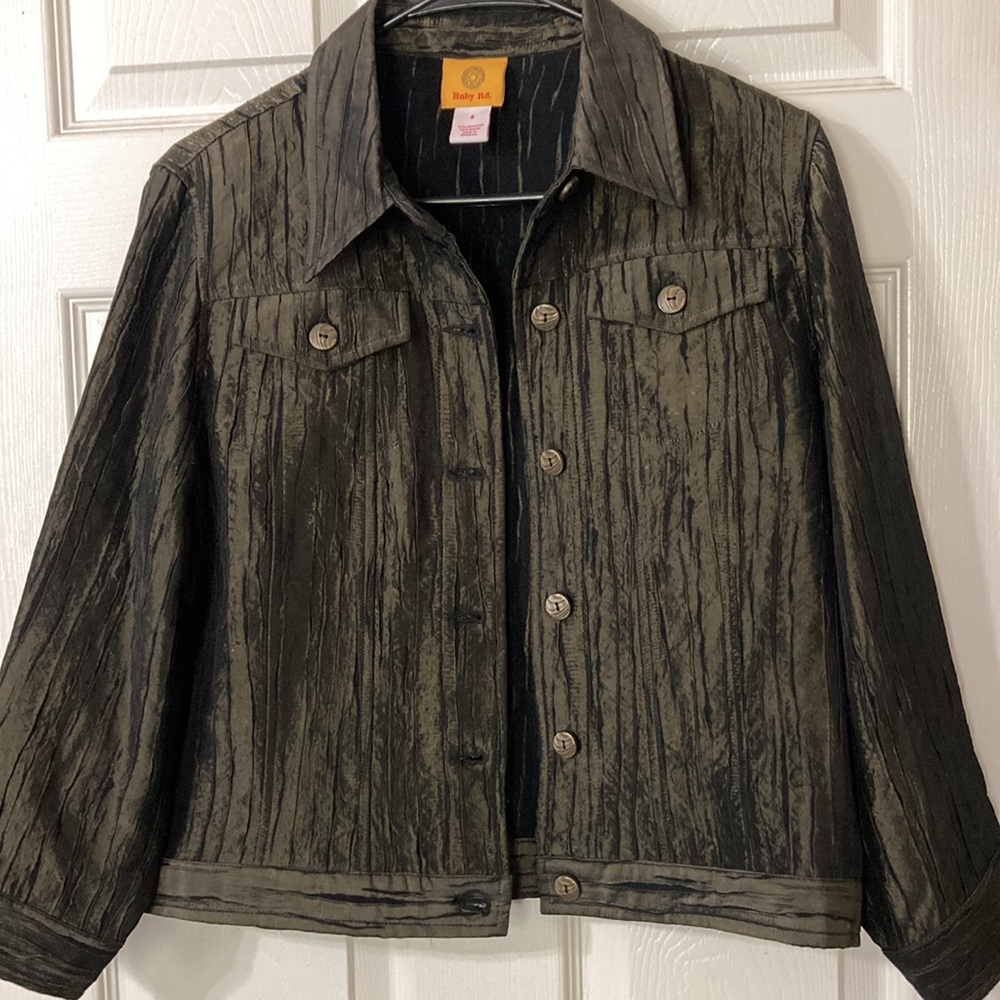 EUC Ruby Rd Metallic Blazer - Picture 2 of 14